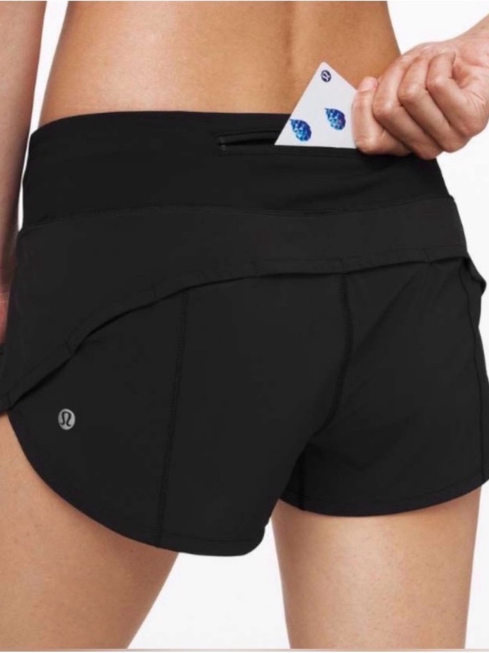 Lululemon Speed Up Low-Rise Lined Short 2.5"  Black Size 6